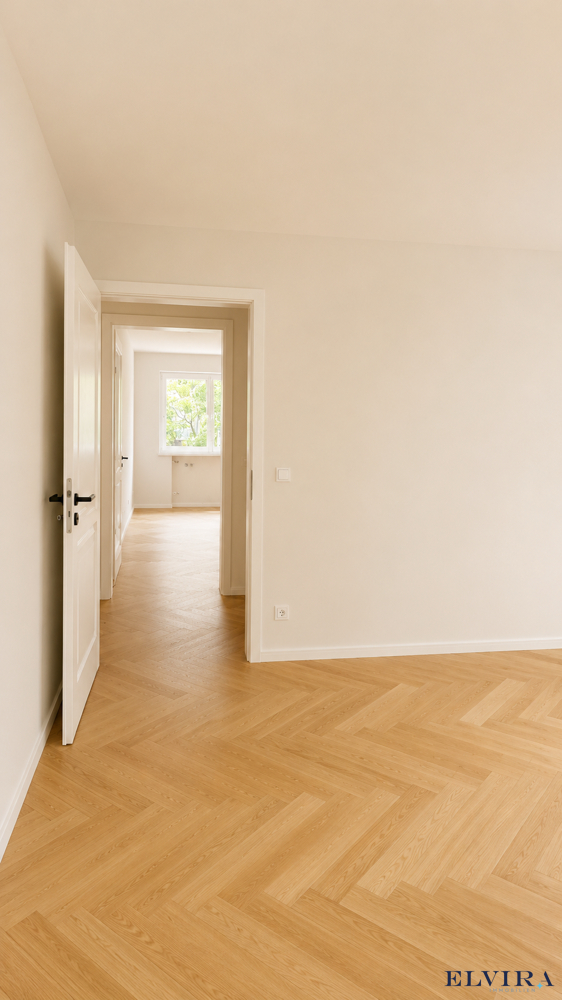 Blick von Schlafzimmer Nord in Schlafzimmer Süd