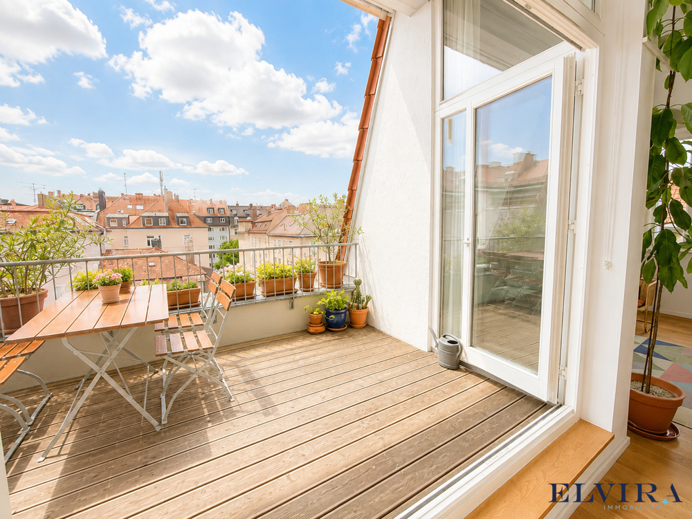 Eine Oase der Ruhe - die private Dachterrasse