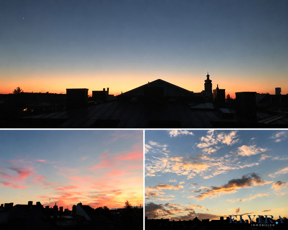 Sonnenuntergänge Collage Terrasse
